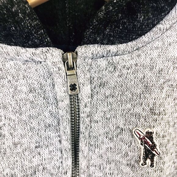 Lucky Brand Varsity Jacket Zip Up Hoodie Sweater - Picture 5 of 7